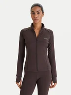 Bluzy damskie - Guess Bluza V6RP15 KD952 Brązowy Slim Fit - miniaturka - grafika 1