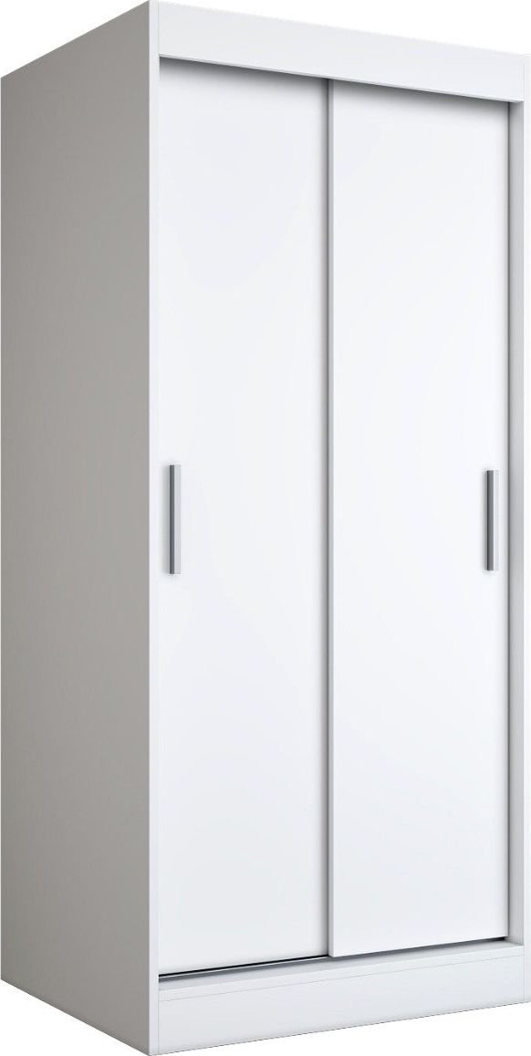 MKPOL Szafa przesuwna MODUO COMFORT 90 biała mat gładka