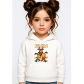 Bluzy dla dziewczynek - BLUZA DZIECIĘCA Z KAPTUREM 99 NOCY W LESIE ROBLOX 122-128 PREZENT - miniaturka - grafika 1