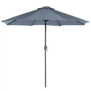 Beliani Parasol ogrodowy LED 266 cm ciemnoszary RAPALLO 61889 - Parasole ogrodowe - miniaturka - grafika 1