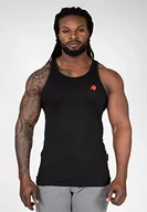 Koszulki sportowe męskie - Gorilla Wear - Adams Stretch Tank Top – czarny – Bodybuilding Sport na co dzień, czas wolny z nadrukiem logo, lekki i wygodny dla optymalnego ruchu z bawełny i elastanu - miniaturka - grafika 1