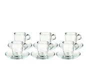 Akcesoria i części do ekspresów do kawy - Zestaw 6 sztuk filiżanek szklanych do espresso o pojemności 70ml - miniaturka - grafika 1
