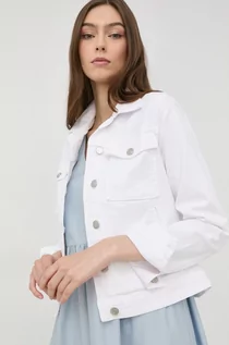 Kurtki damskie - Boss BOSS kurtka jeansowa damska kolor biały przejściowa - Boss - grafika 1
