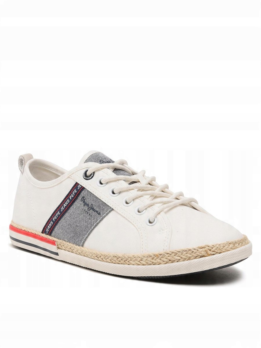 Pepe Jeans Espadryle Męskie Białe Casual Sznurowane 44 Awe