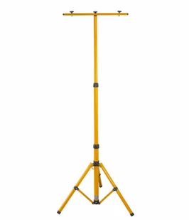 Statyw na 2 oprawy do warsztatu budowę na naświetlacz 180cm żółty - Akcesoria do oświetlenia - miniaturka - grafika 1