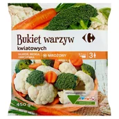Mrożonki warzywne i owocowe - Carrefour Bukiet warzyw kwiatowych mrożony 450 g - miniaturka - grafika 1