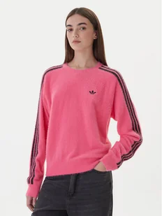 adidas Bluza adicolor Holiday JX7811 Różowy Loose Fit - Bluzy damskie - miniaturka - grafika 1