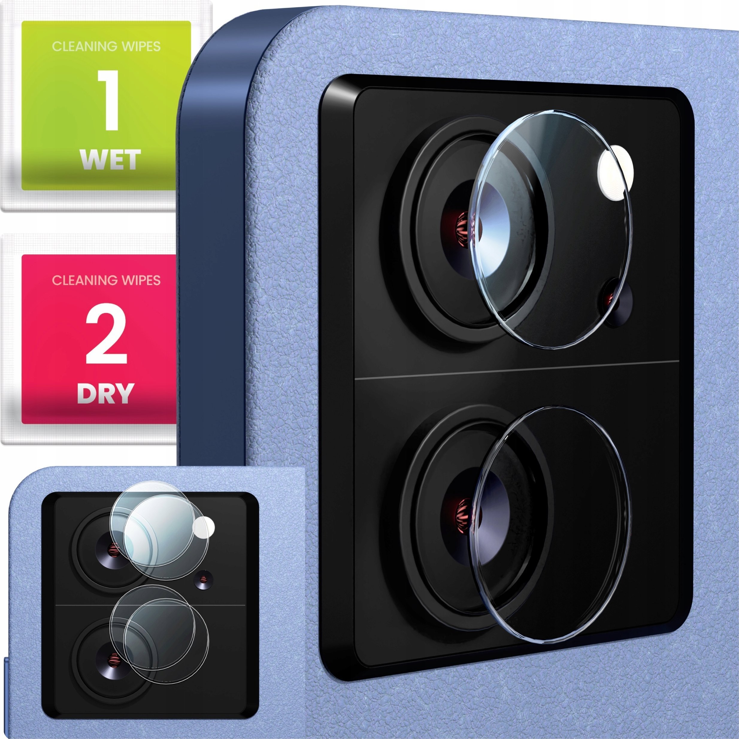 2-PAK Szkło Na Aparat Do Xiaomi 13T / 13T Pro Hartowane, Ochronne, 9H