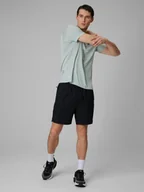 Spodenki męskie - 4F Spodenki treningowe szybkoschnące męskie - czarne XXL - miniaturka - grafika 1