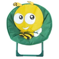 Fotele i krzesła ogrodowe - Krzesełko składane pszczółka żółto-zielone - miniaturka - grafika 1