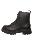 Botki damskie - Skechers Skórzane botki "Modern Rugged" w kolorze czarnym - miniaturka - grafika 1