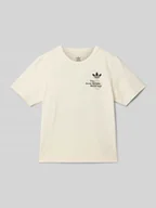 Koszulki dla chłopców - T-shirt z nadrukiem z logo - miniaturka - grafika 1