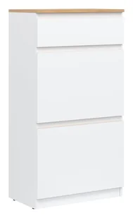 Szafka na Buty Remi Rm11 60X113X30 Cm Biała / Dąb Evoke - Szafki na buty - miniaturka - grafika 1