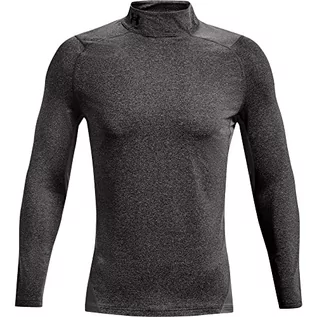 Koszule męskie - Under Armour Męski top Cg Armour z dopasowaną ciepłą warstwą bazową dla mężczyzn, koszula kompresyjna do biegania, jazdy na nartach, zimy top fitness na zimną pogodę - grafika 1
