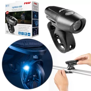 Reer Lampka Led Usb na wózek rower regulacja 360° - Akcesoria do wózków - miniaturka - grafika 1