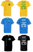 Koszulki sportowe męskie - Koszulka BRAZYLIA PEPE 26 Jr - miniaturka - grafika 1