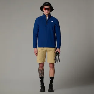 Polar męski The North Face 100 GLACIER 1/4 niebieski NF0A855WD1R - Bluzy męskie - miniaturka - grafika 1