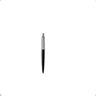 Długopisy - Parker S0908860 Jotter Premium długopis (jedwabiście matowa czarna stal szlachetna z chromowaną oprawką, pudełko na prezent), kolor wkładu niebieski - miniaturka - grafika 1