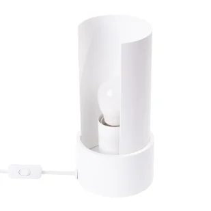 Biała nowoczesna lampa biurkowa - J118-Moressa - Lampy stojące - miniaturka - grafika 1