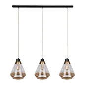 Lampy sufitowe - Britop LAMPA wisząca MISTRAL 15820304 skandynawska ORRAWA szklany ZWIS loftowy złoty przezroczysty - miniaturka - grafika 1