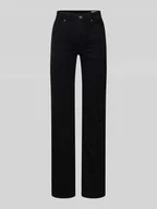 Spodnie damskie - Jeansy o kroju straight fit z mieszanki bawełny model ‘FLASH’ - miniaturka - grafika 1