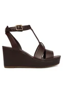 Sandały damskie - Clarks Sandały Sabina Hope 26186104 Brązowy - miniaturka - grafika 1