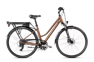 Rower elektryczny ROMET GAZELA RM 1 2023 brązowo-grafitowy, 18, 28, bmz volatus 440 wh, kobieta - Rowery elektryczne - miniaturka - grafika 1