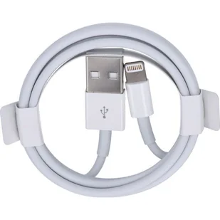 Kabel USB-A - Lightning do ładowania / przesyłu danych do iPhone/iPad/iPod, 1 m, biały - Kable USB - miniaturka - grafika 1