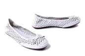 Baleriny - RIEKER 41489-80 white, baleriny damskie - Rieker - miniaturka - grafika 1
