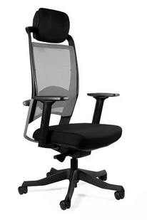 Fotel biurowy, krzesło biurowe UniqueMeble Fotel biurowy, ergonomiczny, Fulkrum, szary - Fotele i krzesła biurowe - miniaturka - grafika 1