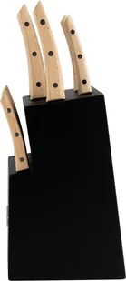 Zestaw noży Homey's Bokträ, 9 elementów Czarny - Noże kuchenne - miniaturka - grafika 3