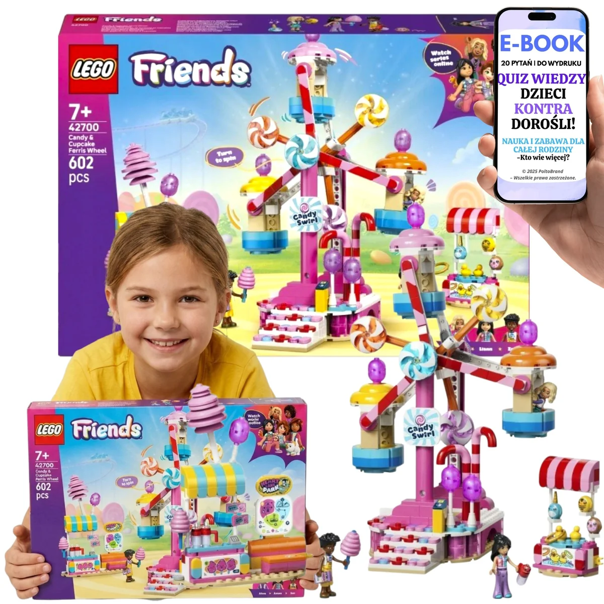 LEGO Friends Wesołe Miasteczko 42700 Słodki Diabelski Młyn Zestaw Kolekcjonerski