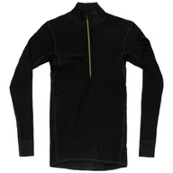 Koszulki sportowe męskie - Męska koszulka Devold Wool Mesh Man Half Zip Neck Rozmiar: XL / Kolor: czarny - miniaturka - grafika 1