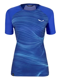 Salewa Koszulka funkcyjna "Seceda" w kolorze niebieskim - Koszulki sportowe damskie - miniaturka - grafika 1