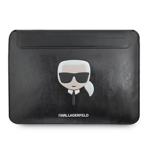 Head Karl Lagerfeld Karl Lagerfeld Sleeve KLCS14KHBK 13/14" czarny/black Ikonik Karl s KF000902-0 - Torby na laptopy - miniaturka - grafika 1