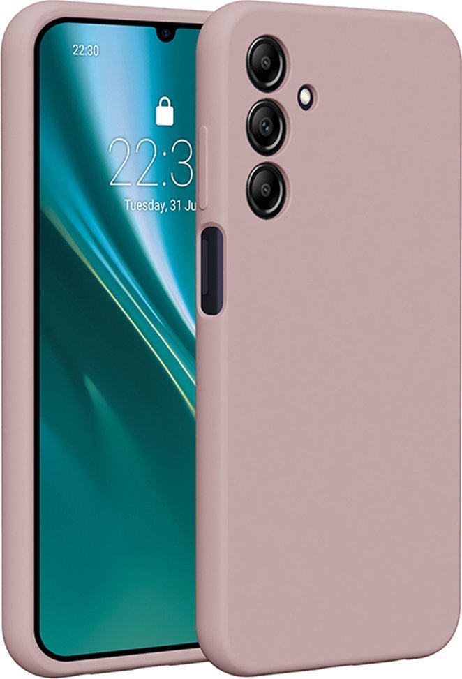 Etteri Nakładka Etteri Silicone Case do Samsung Galaxy A25 5G global jasnoróżowa