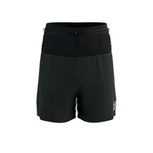 Spodnie sportowe damskie - COMPRESSPORT Spodenki biegowe TRAIL RACING 2-IN-1 SHORT black - miniaturka - grafika 1