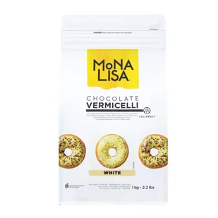 Mona Lisa posypka biała Vermicelli White 1 kg - Dodatki do ciast w proszku - miniaturka - grafika 1