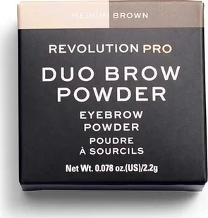 Makeup Revolution Makeup Revolution, REVOLUTION PRO, Vegan, Eyebrow Powder, Medium Brown, 2.2 g For Women - Akcesoria i kosmetyki do stylizacji brwi - miniaturka - grafika 1
