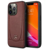 Etui i futerały do telefonów - Mercedes MEHCP14LARMRE iPhone 14 Pro 6,1" czerwony/red hardcase Leather Urban Bengale - miniaturka - grafika 1