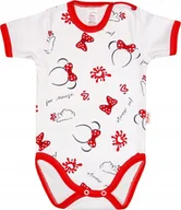 Body dla niemowląt - Body KRÓTKI rękaw 100% Myszka Czerwona r 62 KLEKLE - miniaturka - grafika 1