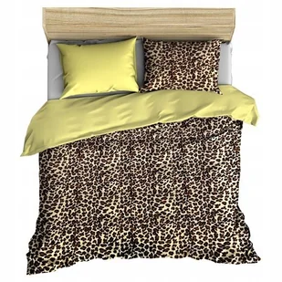 pościel z polaru 160x200 + 2 poszewki P 309-5 DUO panterka brąz / ecru - Pościel pościel z polaru 160x200 + 2 poszewki P 309-5 DUO panterka brąz / ecru - Pościel - miniaturka - grafika 1