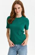 Koszule damskie - Bluzka z krótkim rękawem zielona SBK2932, Kolor zielony, Rozmiar 34, Top Secret - Primodo.com - miniaturka - grafika 1
