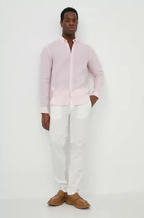 Spodnie męskie - North Sails spodnie męskie kolor biały dopasowane 673071 - grafika 1
