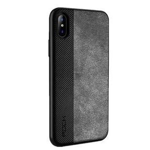 Etui na iPhone XS - ROCK Origin - Granatowy. - Etui i futerały do telefonów - miniaturka - grafika 1