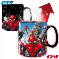 Kubki - GiftWorld, Magiczny Kubek Marvel Spiderman w akcji, 460 ml - miniaturka - grafika 1