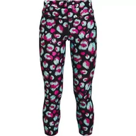 Spodnie i spodenki dla dziewczynek - Legginsy dziewczęce Under Armour HG Armour Printed Ankle Crop - miniaturka - grafika 1