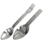 Kuchnia turystyczne i akcesoria - Składany Turystyczny Niezbędnik / Widelec + Łyżka - miniaturka - grafika 1