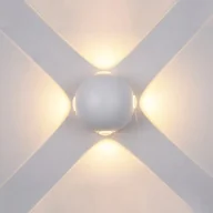 Lampy ogrodowe - Italux Kinkiet Carsoli PL-307W oprawa ścienna 4x4W LED biały - miniaturka - grafika 1