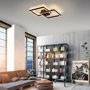 Paul Neuhaus Inteligentna lampa sufitowa czarny kwadrat z pilotem - Caiden - Lampy sufitowe - miniaturka - grafika 1